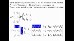 Лекция №1. Матрицы и действия над ними