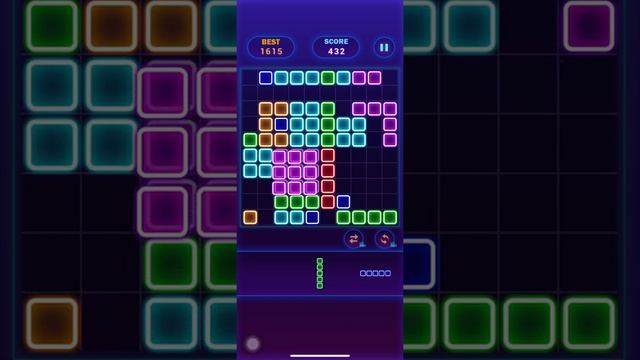 Glow Block Puzzle?Glow Themed Classic Block Puzzle #34 - Gameplay Walkthrough (iOS, Android)