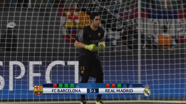 Penalty Shootout Barcelona vs Real Madrid PES 2016 смотреть онлайн