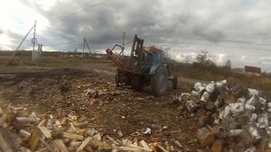 Дровокол, Колка и Погрузка Дров.
