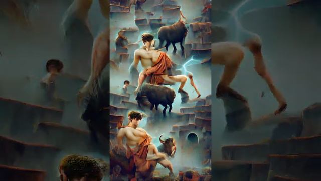 Theseus & The Minotaur - Mythological Tale [4K Art]