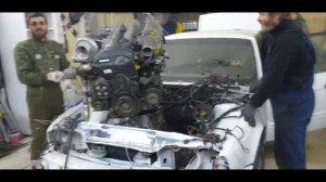 Установка jz gte в BMW e34 и немножко бернаута