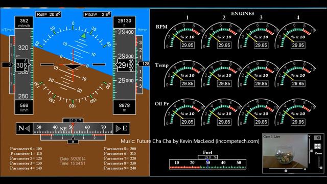 Glass Cockpit for Flight Simulator Game смотреть онлайн