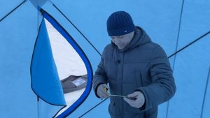 Вот это Улов!!!Палатка зимняя Куб (2002) Улов