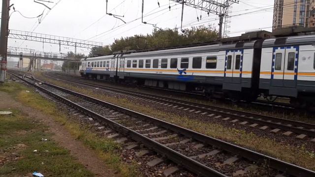 "Бывший Ярославский фирмач"! Электропоезд ЭД4М-0482 "Спутник-ЦППК"! смотреть онлайн