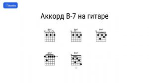 Как играть аккорд B-7 на гитаре и фортепиано