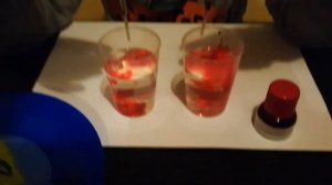 Опыт с водой и пищевым красителем