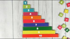 Палочки для счета "Математическая лесенка"