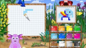Прохождение игры «Лунтик учится рисовать» Часть 2