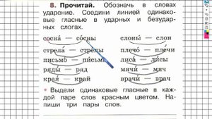 Страница 33 Упражнение 8 - ГДЗ по Русскому языку Рабочая тетрадь 1 класс (Канакина, Горецкий)