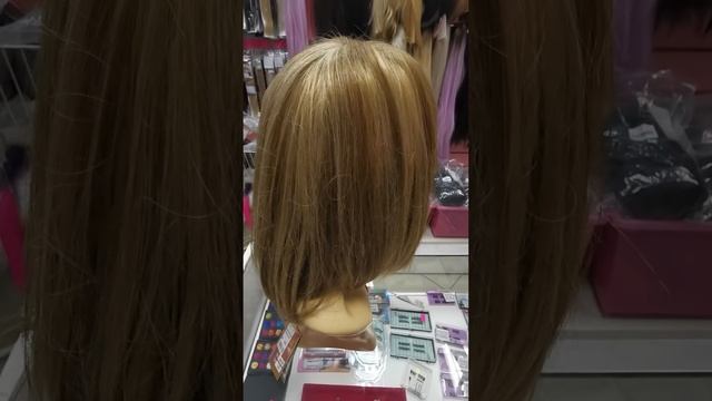 Парик на сетке из натуральных волос полная система замещения волос мелированный смотреть онлайн