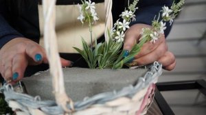 Красивая Корзинка С Цветами ? Флористика Своими Руками ? Мастер Класс от Хитсад ТВ советы