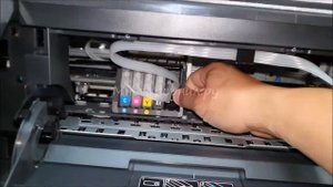 Установка СНПЧ на HP OfficeJet Pro 7740, 7720, 7730 (картриджи 953) - как проложить шлейф из трубок