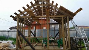 КАРКАСНАЯ БЕСЕДКА Ч.2