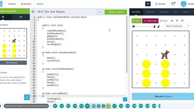 CodeHS - 1.6.4: The Two Towers смотреть онлайн