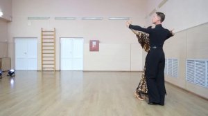 Fallaway Reverse and Slip Pivot in Waltz   Левый фоллэвэй и слип пивот в Медленном вальсе