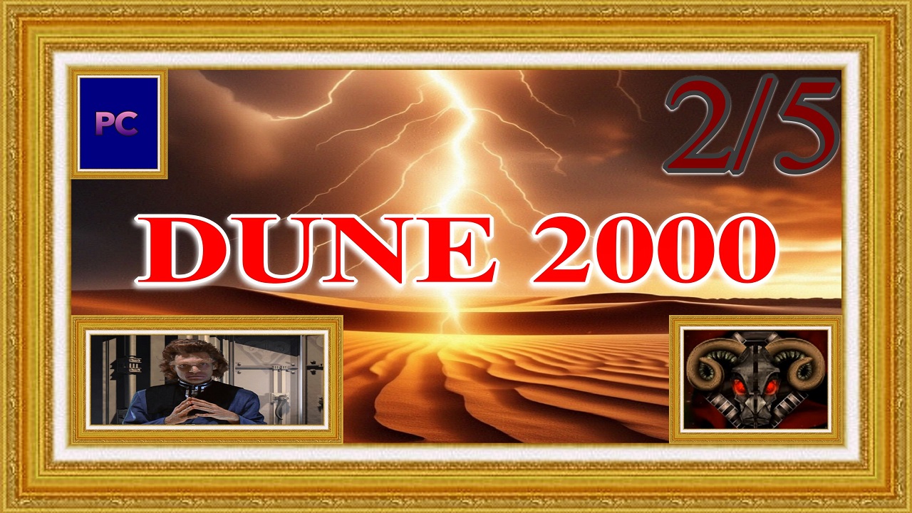 Dune 2000 / PC / HD / Прохождение за Харконненов (2-ая часть игры) / MAX сложность.