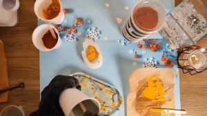 Разноцветный поднос из гипса своими руками. Мастер-класс.