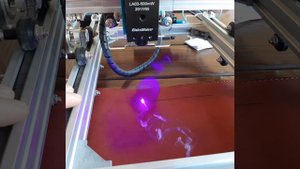 Выжигание рисунка на коже при помощи не дорогого китайского лазерного гравера