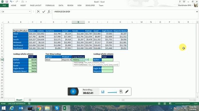 Excel Index function смотреть онлайн