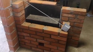 Установил печь, сам обложил кирпичем  без опыта