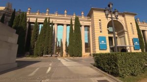 Tiny Tour | Barcelona Spain | Walk from Las Arenas de Barcelona(Bullring) to MNAC(Museum)  2019