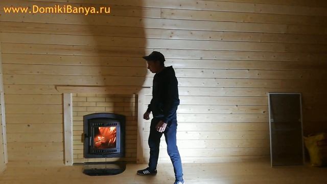 Баня из бруса 8.5х8.5 под ключ с проливными полами от СК Доминика. Вентиляция БАСТУ | Печь АТМОСФЕР