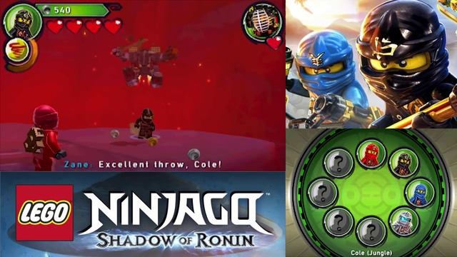 LEGO Ninjago: Shadow of Ronin Walkthrough Part 4 - Fire Temple / Ronin Boss Fight (3DS / Vita)