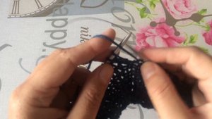 Французская резинка спицами.