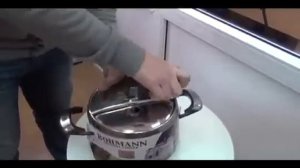 Скороварка Bohmann: как правильно ставить и снимать крышку (Скороварки купить)