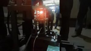 Экспериментальное приспособление для горячей торцевой раскатки