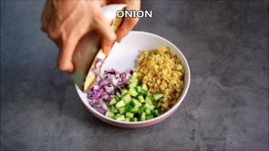 Quinoa Salad with Chickpeas & Lemon Vinaigrette