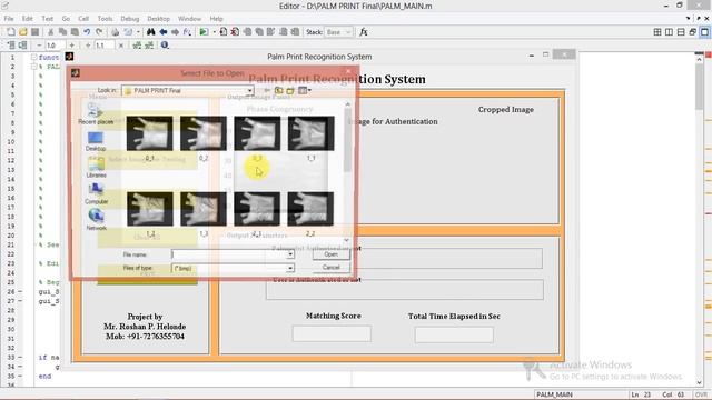 How to Develop Palmprint Recognition System using Matlab Full Project Source Code