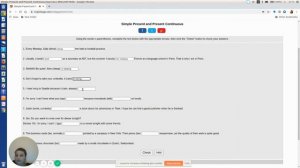 Simple Present and Present Continuous Exercise