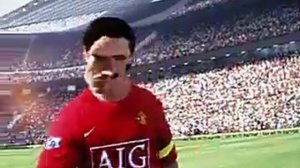 FIFA 09 Deformed Face glitch G. Neville