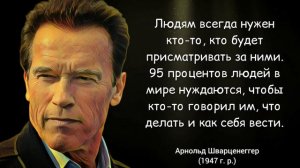 Цитаты Арнольда Шварценеггера | Высказывания железного Арни