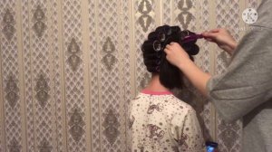 Укладка на бигуди липучки