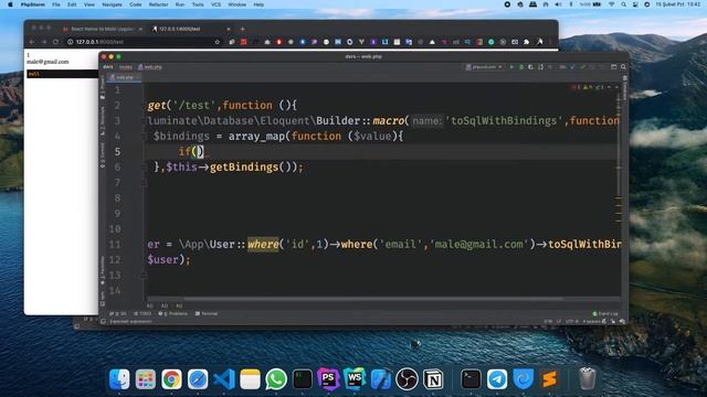 Laravel Provider ve Macro Kullanımı ile toSql Bindings смотреть онлайн
