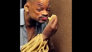 Will Smith eating Spaghetti and Meatballs
