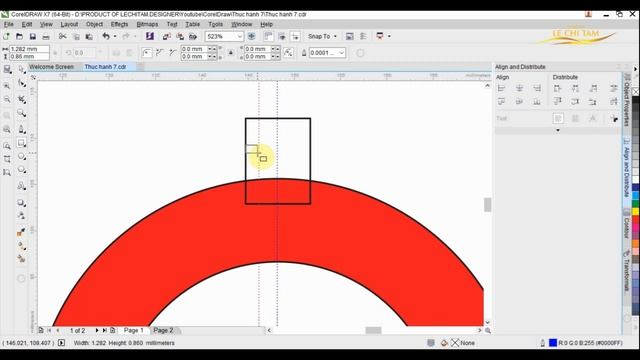 TỰ HỌC ĐỒ HỌA với CorelDRAW X7 | Bài 14: Vẽ icon hình bánh răng смотреть онлайн