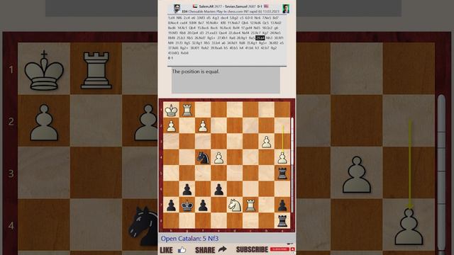 Chessable Masters Play-In - Round 6 || AR Saleh Salem vs Samuel Sevian - March 13, 2023