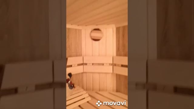 Продолжаем обзор бани, парилка с секретом.
