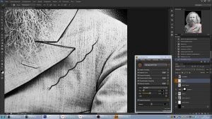Ретушь ретро-фото Д. Менделеев для ударно-гравировального станка типа САУНО