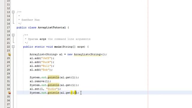 How to use Java Array Lists Part 2 (Simple)