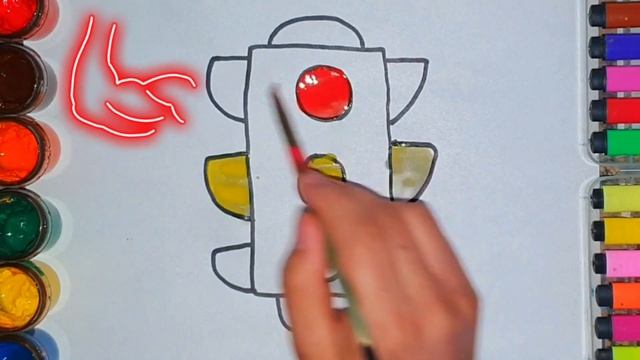 Bolalar uchun svetafor rasmini chizish | How to draw Traffic light | Нарисовать светофор Сурет смотреть онлайн