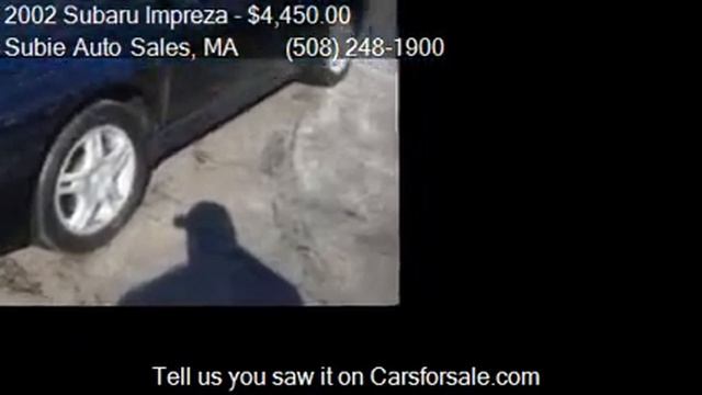 2002 Subaru Impreza 2.5 RS for sale in CHARLTON, MA 01507 at смотреть онлайн