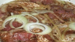 Шашлык из говядины с уксусом