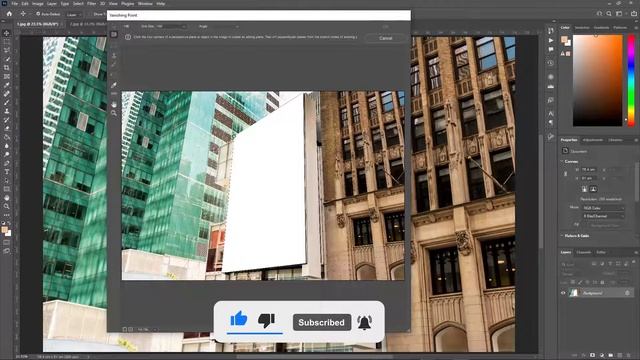 How To Place Image on Billboard - [Adobe Photoshop] смотреть онлайн