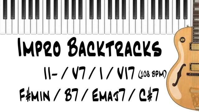 Impro Backtrack | II minor - V7 - I maj7 - VI7 | 108 BPM