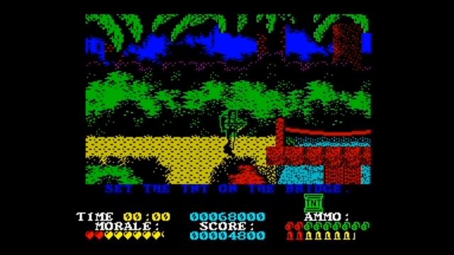 Platoon (Re-release _Bugfixed & 100_ completable _Extra loading screens) Walkthrough, ZX Spectrum